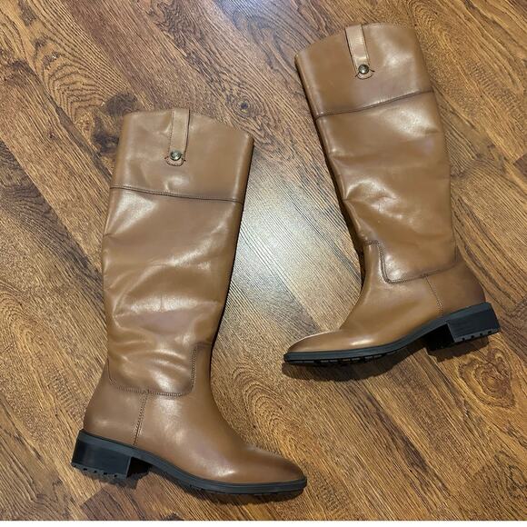 Sam Edelman Women’s Drina Leather Riding Boots – Whiskey – Size 9 – NWOB - Picture 1 of 12
